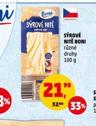 Penny Market Sýrové nitě nabídka