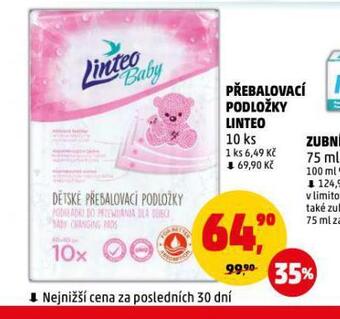 Penny Market Přebalovací podložky linteo nabídka
