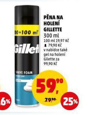 Gillette pěna na holení