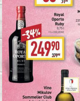 Billa Royal oporto ruby nabídka