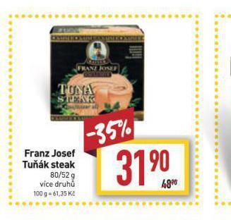 Billa Franz josef tuňák steak nabídka