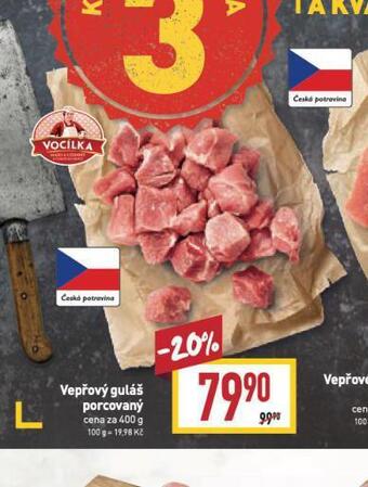 Billa Vepřový guláš porcovaný nabídka