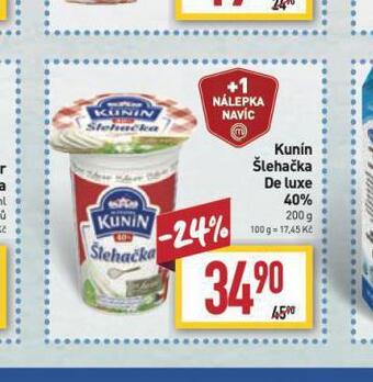 Billa Kunín šlehačka de luxe 40% nabídka