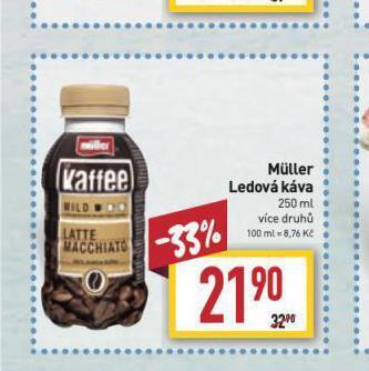Billa Müller ledová káva nabídka