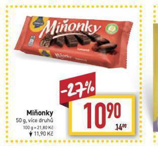 Billa Miňonky nabídka