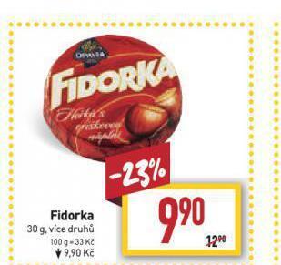Billa Fidorka nabídka
