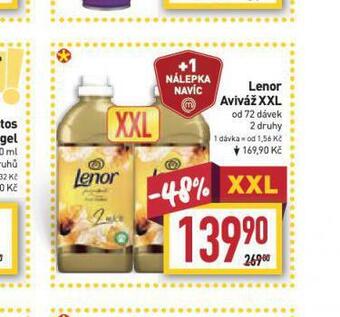 Billa Lenor aviváž xxl nabídka