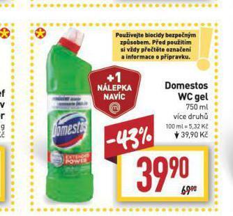 Billa Domestos wc gel nabídka