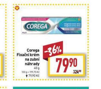Billa Corega fixační krém na zubní náhrady nabídka