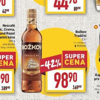 Billa Božkov tradiční nabídka