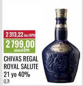Ratio Chivas regal royal salute 21 yo 40%, 0,7 l nabídka