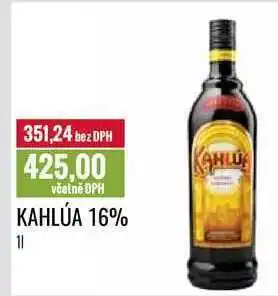 Ratio Kahlúa 16%, 1 l nabídka