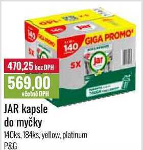 Ratio Jar kapsle do myčky, 140 ks, 184 ks nabídka