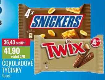 Ratio Čokoládové tyčinky, 4pack nabídka