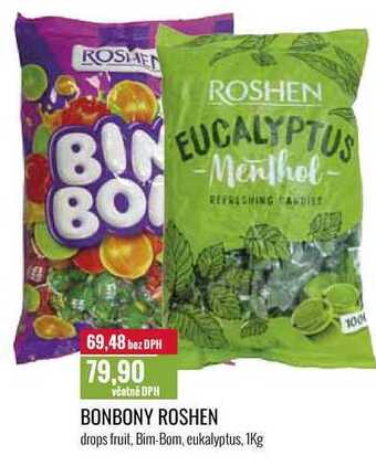 Ratio Bonbony roshen, 1 kg nabídka