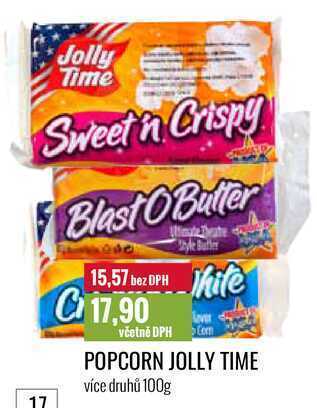 Ratio Popcorn jolly time, 100 g nabídka