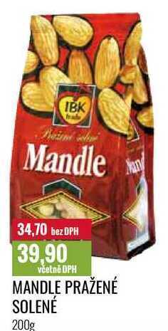 Ratio Mandle pražené solené, 200 g nabídka