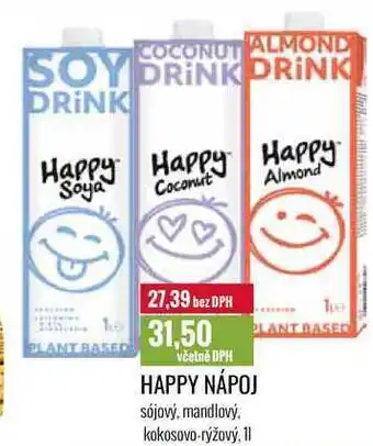 Ratio Happy nápoj, 1 l nabídka