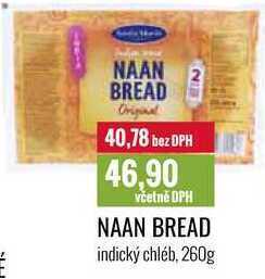 Ratio Naan bread indický chléb, 260 g nabídka