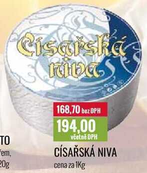 Ratio Císařská niva, cena za 1 kg nabídka