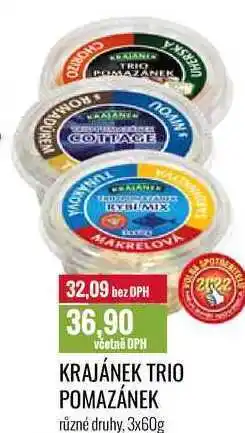 Ratio Krajánek trio pomazánek, 3x 60 g nabídka