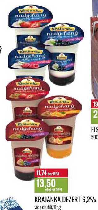 Ratio Krajanka dezert 6,2%, 115 g nabídka