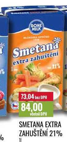 Ratio Smetana extra zahuštění 21%, 1 l nabídka