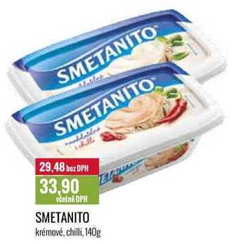 Smetanito krémové, chilli, 140g