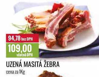 Ratio Uzená masitá žebra, cena za 1 kg nabídka
