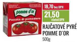 Ratio Rajčatové pyré pomme d'or, 500 g nabídka