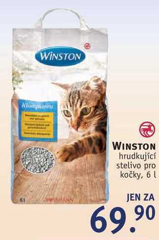 Rossmann Winston hrudkující stelivo pro kočky, 6 l nabídka