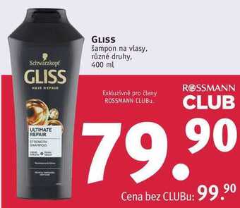 Rossmann Gliss šampon na vlasy, 400 ml nabídka