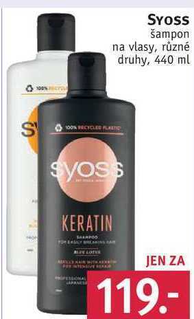 Rossmann Syoss šampon na vlasy, 440 ml nabídka