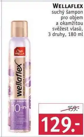 Rossmann Wellaflex suchý šampon, 180 ml nabídka