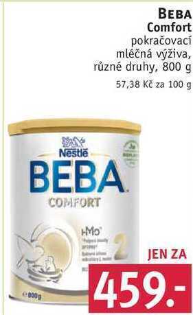 Rossmann Beba comfort pokračovací mléčná výživa, 800 g nabídka