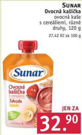 Rossmann Sunar ovocná kašička, 120 g nabídka