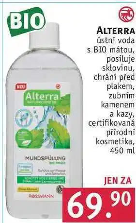 Rossmann Alterra ústní voda, 450 ml nabídka