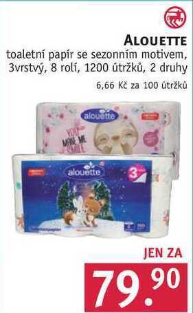 Rossmann Alouette toaletní papír, 8 rolí nabídka