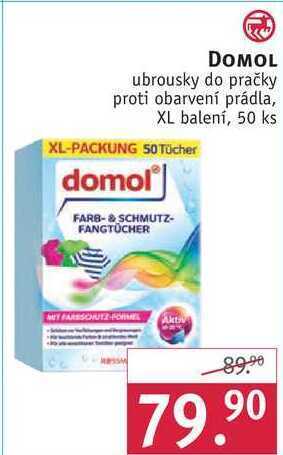 Rossmann Domol ubrousky do pračky, 50 ks nabídka