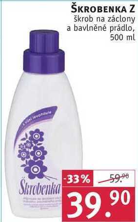Rossmann Škrobenka z škrob na záclony a bavlněné prádlo, 500 ml nabídka