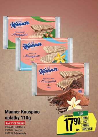 Tamda Foods Manner knuspino oplatky 110g nabídka