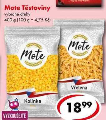 CBA Mote těstoviny, 400 g nabídka