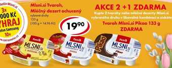 CBA Mlsni.si tvaroh, mléčný dezert ochucený, 133 g nabídka