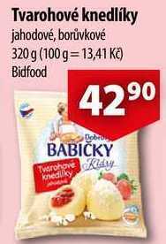 CBA Dobroty babičky kláry tvarohové knedlíky, 320 g nabídka