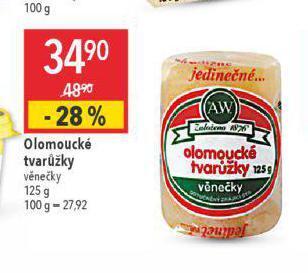 Globus Olomoucké tvarůžky nabídka