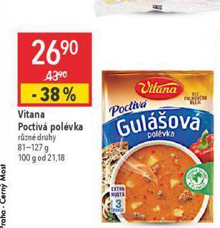 Globus Vitana poctivá polévka nabídka