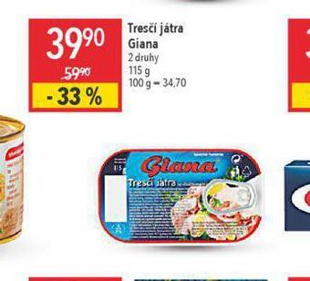Globus Tresčí játra giana nabídka