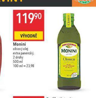 Globus Monini olivový olej nabídka