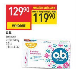Globus O.b. tampony nabídka
