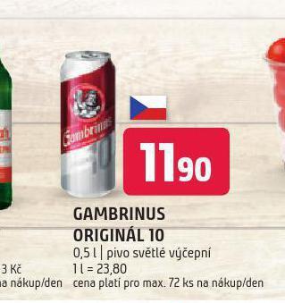 Terno Pivo gambrinus nabídka